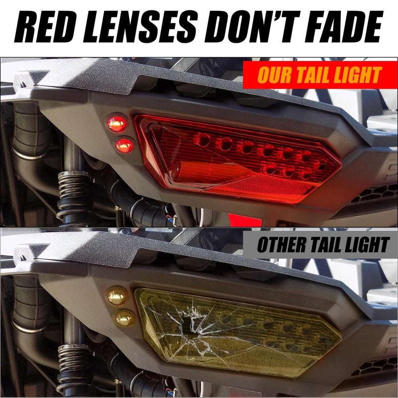 RANSOTO LED Tail Light - Compatible with 2014-2020 RZR XP 1000 / XP 4 1000 / Turbo / 900 / S 900 / XP 4 - Direct Replacement for OEM 2412341 & 2412342 - High Brightness Waterproof LED Brake Light - Image 3